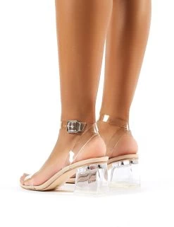 Afternoon Wide Fit Nude Patent Clear Perspex Block Mid Heels 8 Afternoon Wide Fit Nude Patent Clear Perspex Block Mid Heels -Chic Footwear Shop 0006 afternoon nude pu 2 1