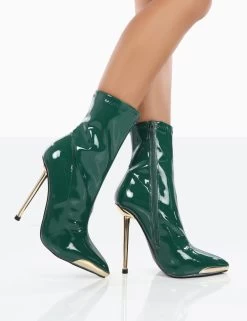 Player Green Patent Stiletto Heel Ankle Boots -Chic Footwear Shop 0022 859fcbd9 fd0d 49bb a379 e5ac60d0fd85