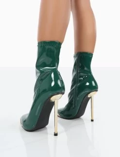 Player Green Patent Stiletto Heel Ankle Boots -Chic Footwear Shop 0024 4598a817 a4a7 411c b60f 424c91381787