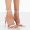 Summer Memories Beige Linen Strappy Lace Up Pointed Toe Stiletto Heels 2 Summer Memories Beige Linen Strappy Lace Up Pointed Toe Stiletto Heels -Chic Footwear Shop 0073 2b2a08f0 b844 4763 a000 b5fad9d83d02