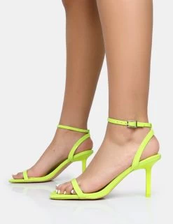Yara Lime Pu Barely There Mid Stiletto Heels 10 Yara Lime Pu Barely There Mid Stiletto Heels -Chic Footwear Shop 1 1f1dba27 95a8 41ee 8c9a 4364e61c14d9