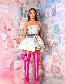 Instinct Pink Lycra Pointed Toe Stiletto Thigh High Boots 11 Instinct Pink Lycra Pointed Toe Stiletto Thigh High Boots -Chic Footwear Shop 25