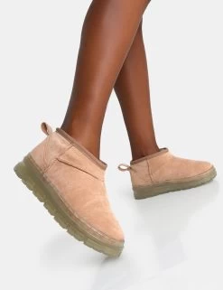 Bambi Beige Faux Suede Ultra Mini Ankle Boots 9 Bambi Beige Faux Suede Ultra Mini Ankle Boots -Chic Footwear Shop 3 5148cdbf c6e4 4ffe 934c 9fb18b4efb25