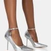 Lotty Metallic Silver Padlock Ankle Detail Pointed Court Stiletto Heels 1 Lotty Metallic Silver Padlock Ankle Detail Pointed Court Stiletto Heels -Chic Footwear Shop 4 4853d6bb b642 4215 83fc 6bd37b79b741