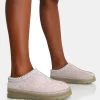 Nala Light Grey Faux Suede Embroidered Slipper Platform Boots -Chic Footwear Shop 6 e60bc9f5 cff0 485f 8cab ae668fe0c46f