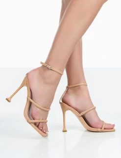 Kallipo Wide Fit Nude Pu Strappy Square Toe Heels -Chic Footwear Shop 771A0217 4aff6550 6e1e 4757 91dc 666d0d98aef4