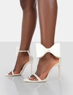 Zeal Wide Fit Off White Satin Strappy Bow Ankle Detail Stiletto Heels 9 Zeal Wide Fit Off White Satin Strappy Bow Ankle Detail Stiletto Heels -Chic Footwear Shop 771A0654 85355f9e 7c0f 4f1c a66b 9a09674a3d72