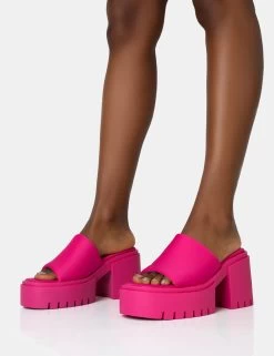 Sabeena Pink Chunky Mule Round Toe Mid Heel Sandals 8 Sabeena Pink Chunky Mule Round Toe Mid Heel Sandals -Chic Footwear Shop 771A1532 e98f1037 7801 4a55 9af2 517b74bcc9df