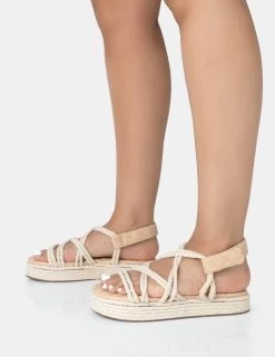 Duffy Wide Fit Ecru Rope Flat Dad Sandals 10 Duffy Wide Fit Ecru Rope Flat Dad Sandals -Chic Footwear Shop 771A2289 104562b9 13db 46b8 b96f 2e9d75174bd2