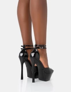 Vortex Black Patent Platform Barely There Pointed Toe Stiletto Heels 9 Vortex Black Patent Platform Barely There Pointed Toe Stiletto Heels -Chic Footwear Shop 771A3538 c1f06028 2b9d 4861 910e d0f11a67bd5b