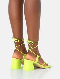 Aloha Lime Lace Up Block Mid Heeled Sandals 9 Aloha Lime Lace Up Block Mid Heeled Sandals -Chic Footwear Shop 771A3550 4d163af0 3b7c 47c0 9145 794e4784023e