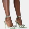 Midnight Sage Satin Wrap Around Diamante Bow Pointed Toe High Heels -Chic Footwear Shop 771A4663 24292b26 4c85 4ab8 a227 5b564d5ee8ad