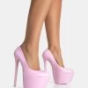 Stargaze Baby Pink Patent Extreme Court Stiletto Heels -Chic Footwear Shop 771A5472