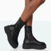 Auden Black PU Chunky Sole Ankle Boots 2 Auden Black PU Chunky Sole Ankle Boots -Chic Footwear Shop 771A9913 20485f51 1548 4e16 877d eaa4a59be3cf