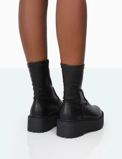 Auden Black PU Chunky Sole Ankle Boots 9 Auden Black PU Chunky Sole Ankle Boots -Chic Footwear Shop 771A9914 78b9876b 80e8 4c18 b735 9fcab3057739