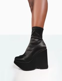 Versus Wide Fit Black Satin Platform Sole Ankle Boots 8 Versus Wide Fit Black Satin Platform Sole Ankle Boots -Chic Footwear Shop 771A9949 92c98e4b 30f8 46e8 8349 38497df2ebd2