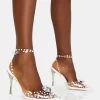 Asscher White Pearl Detail Diamante Broach Clear Perspex Wrap Around Pointed Court Stiletto Heels 1 Asscher White Pearl Detail Diamante Broach Clear Perspex Wrap Around Pointed Court Stiletto Heels -Chic Footwear Shop IMG 0642