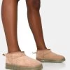 Bambi Beige Faux Suede Ultra Mini Ankle Boots -Chic Footwear Shop IMG 0715