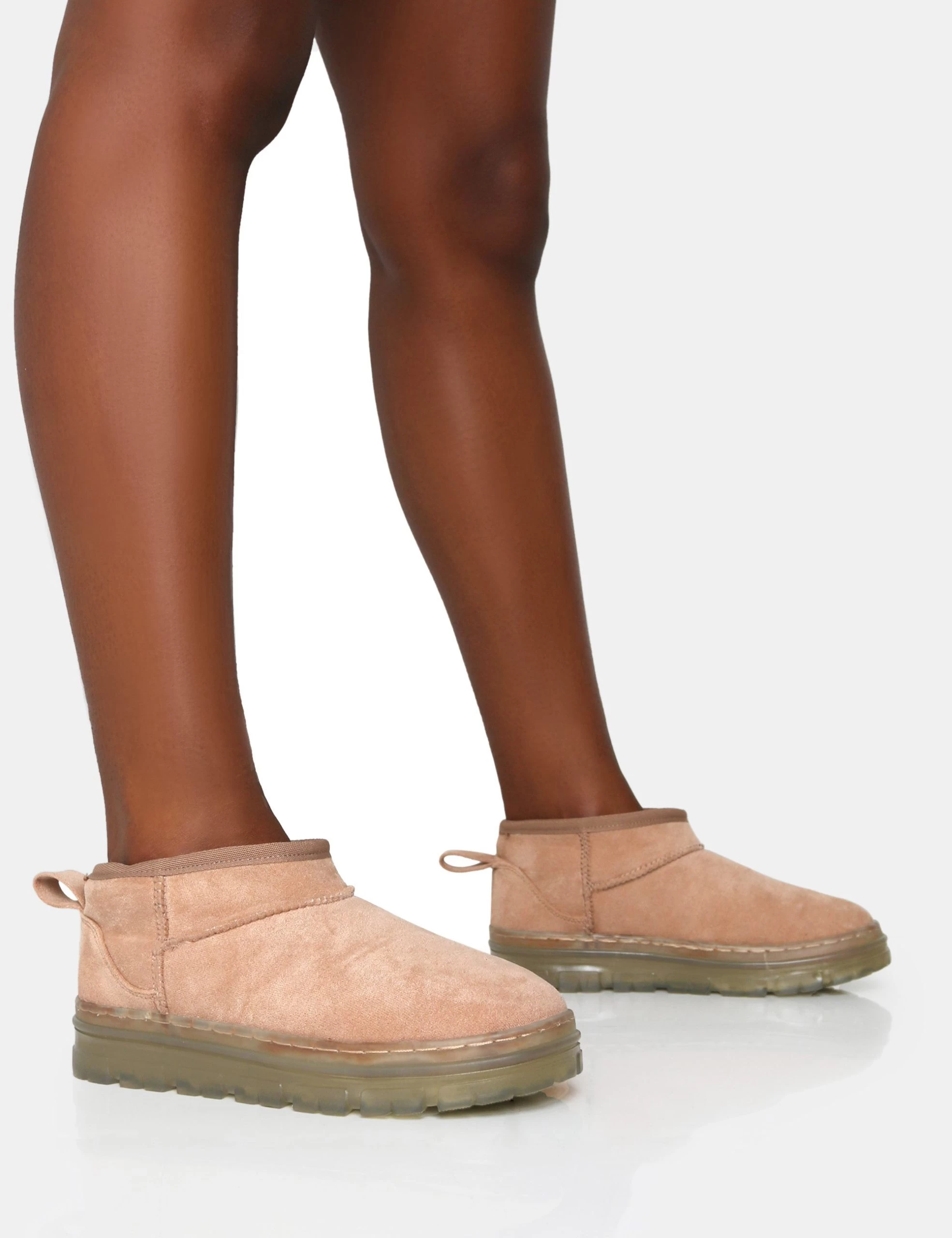 Bambi Beige Faux Suede Ultra Mini Ankle Boots 3 Bambi Beige Faux Suede Ultra Mini Ankle Boots