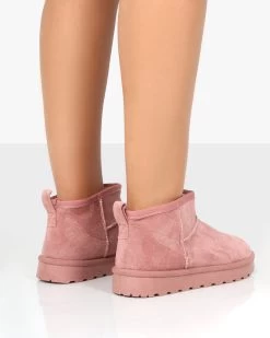 Flurry Pink Faux Suede Ultra Mini Ankle Boots -Chic Footwear Shop PDECOMTEMPLATE2copy2 b82a5c85 f593 4653 9ebf b7099c4f463c