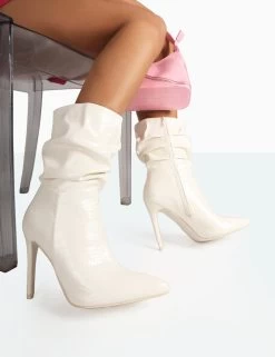 Zurich Ecru Patent Croc Stiletto Ankle Pointed Heeled Boots 9 Zurich Ecru Patent Croc Stiletto Ankle Pointed Heeled Boots -Chic Footwear Shop c 890b6fb3 0d0e 4e3b 916e ac66732aae70