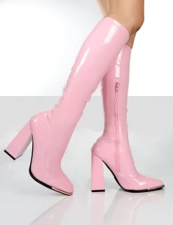 Caryn Pink Patent Knee High Heeled Boots 11 Caryn Pink Patent Knee High Heeled Boots -Chic Footwear Shop d00cd8f227fea58cadbbfb29d46a92e0 ad6af236 16c9 4526 a1e9 d912fa79ec89